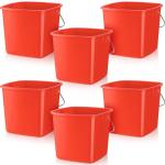Zhehao 6-Pack Red 3 Quart Sanitizer Buckets