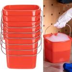 Zhehao 6-Pack Red 3 Quart Sanitizer Buckets