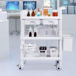 VEVOR 3-Tier Mobile Lab Utility Cart with Wheels