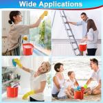 Zhehao 6-Pack Red 3 Quart Sanitizer Buckets