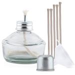 Glass Alcohol Lamp Burner Set with Wicks & Funnel