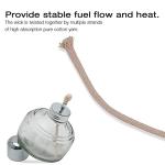 Glass Alcohol Lamp Burner Set with Wicks & Funnel