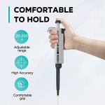 LAB FISH Adjustable Micropipette 20-200µL with Tips