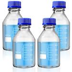 500 ml Borosilicate Glass Storage Bottles - 4 Pack