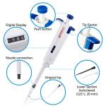 20-200µL Single Channel Micropipette for Labs