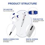 5mL Adjustable Volume Lab Pipette - Single Channel