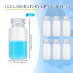 12 Pack Wide Mouth 250ml Plastic Reagent Bottles