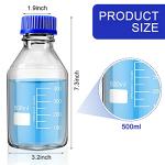 500 ml Borosilicate Glass Storage Bottles - 4 Pack