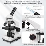 Professional Microscope Kit for Kids Ages 8-12