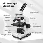 Professional Microscope Kit for Kids Ages 8-12