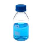 500ml Graduated Glass Media Storage Bottle - Blue Cap