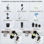 Professional Microscope Kit for Kids Ages 8-12