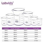 Low Form Glass Beaker Set, 6 Sizes