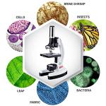 AmScope 1200X Beginner Microscope STEM Kit 52-pcs