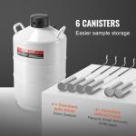 VEVOR 20L Liquid Nitrogen Tank with Carry Bag