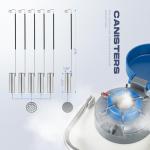 3L Liquid Nitrogen Dewar with 6 Canisters