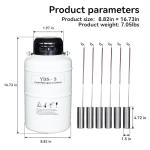 3L Aluminum Liquid Nitrogen Tank with Carry Bag