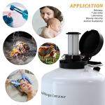 10L Liquid Nitrogen Tank with Locking Cover and Pails