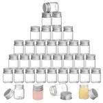 15ml Glass Jars with Screw Caps - 36 Pack