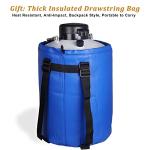 10L Liquid Nitrogen Tank with Locking Cover and Pails
