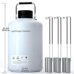 10L Liquid Nitrogen Tank with Locking Cover and Pails