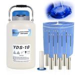 10L Liquid Nitrogen Tank with Canisters & Bag