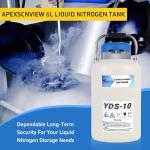 10L Liquid Nitrogen Tank with Canisters & Bag