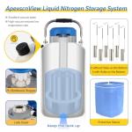 10L Liquid Nitrogen Tank with Canisters & Bag
