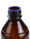 Amber Glass Graduated Round Lab Bottles - 4 Pack