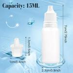 15ml Plastic Dropper Bottles - 50 Pack