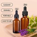 48 Pack Amber Glass Dropper Bottles, 1 oz