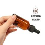 48 Pack Amber Glass Dropper Bottles, 1 oz