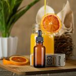 48 Pack Amber Glass Dropper Bottles, 1 oz