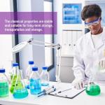 500ml Graduated Glass Media Storage Bottle - Blue Cap