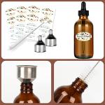 16 Pack Amber Glass Boston Bottles with Droppers