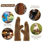 14-Inch Heat Resistant Leather Welding Gloves