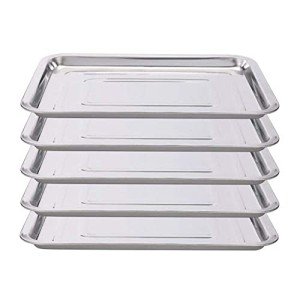 5 Pack Stainless Steel Surgical Instrument Trays