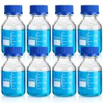 Borosilicate Media Storage Bottles - 250 ml, Set of 8