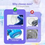 500ml Graduated Glass Media Storage Bottle - Blue Cap