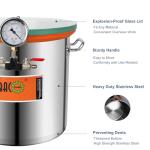 5 Gallon Stainless Steel Vacuum Chamber with Glass Lid