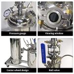 Stainless Steel 2LB Vacuum Chamber for Labs