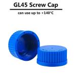 500ml Graduated Glass Media Storage Bottle - Blue Cap