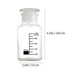 Wide Mouth Glass Reagent Bottle 125ml