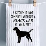 Black Lab Kitchen Towel for Lab Lovers