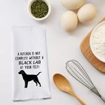 Black Lab Kitchen Towel for Lab Lovers