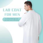 Men's X-Large Professional White Lab Coat