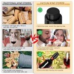 Reusable Wine Bottle Stoppers - 2 Pack Vacuum Preserver