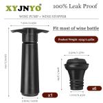 Wine Saver Pump with 6 Vacuum Stoppers Set