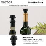 WOTOR Wine Saver Vacuum Pump with 20 Stoppers