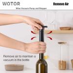 WOTOR Wine Saver Vacuum Pump with 20 Stoppers